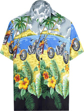 Load image into Gallery viewer, la-leela-shirt-casual-button-down-short-sleeve-beach-shirt-men-aloha-pocket-89