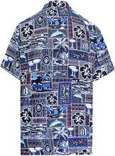 Load image into Gallery viewer, Men&#39;s Relaxed Fit Aloha Hawaiian Short Sleeves Button Down Tropcial Floral Shirt