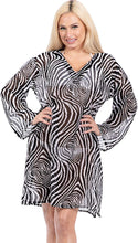 Load image into Gallery viewer, LA LEELA Bikini Swim Beach wear Swimsuit Cover ups Womens Caftan Dress Printed
