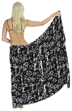 Load image into Gallery viewer, LA LEELA Women Beachwear Sarong Bikini Cover up Wrap Bathing Suit 30 Plus Size