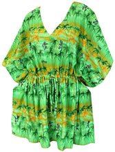 Load image into Gallery viewer, la-leela-womens-bikini-cover-up-dress-swim-beach-wear-caftan-swimsuit-printed