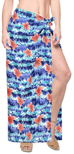 LA LEELA Women Beachwear Bikini Wrap Cover up Pareo Bathing Suit 11 Plus Size