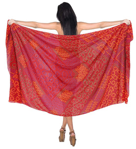 la-leela-women-bikini-cover-up-wrap-dress-swimwear-sarong-digital-one-size