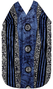 LA LEELA Women's Beachwear Swimsuit Cotton Batik Long Caftan Maxi Dress Bathrobe