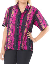 Load image into Gallery viewer, Ladies Hawaiian Shirt Beach Top Casual Tank Blouses Aloha Holiday Button Down