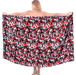 LA LEELA Mini Sarong Women Beachwear Bikini Wrap Cover up Swimwear Multi