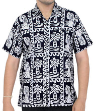 Load image into Gallery viewer, la-leela-shirt-casual-button-down-short-sleeve-beach-shirt-men-pocket-batik-27