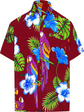 Load image into Gallery viewer, LA LEELA Shirt Casual Button Down Short Sleeve Beach Shirt Men Aloha Pocket 165