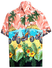 Load image into Gallery viewer, la-leela-shirt-casual-button-down-short-sleeve-beach-shirt-men-aloha-pocket-89