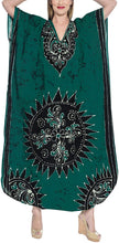 Load image into Gallery viewer, Hand made Batik 100% Cotton Loose Kimono Caftan Dress Beachwear Swimwear Kaftan