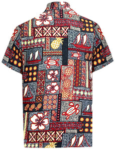 la-leela-hawaiian-shirt-for-men-short-sleeve-front-pocket-beach-caribbean-grey-grey