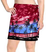 Load image into Gallery viewer, LA LEELA Women Beachwear Bikini Cover up Wrap Pareo Dress Swimwear Mini Sarong 2