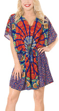 Load image into Gallery viewer, LA LEELA Cover-ups Beach Bikini Swimwear Swimsuit Caftan Dress Women Printed