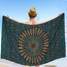 Load image into Gallery viewer, LA LEELA Men Sarong Swimwear Beachwear Wrap Swimsuit Pareo Cover up Bathing Suit