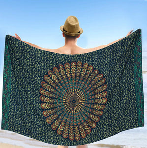 LA LEELA Men Sarong Swimwear Beachwear Wrap Swimsuit Pareo Cover up Bathing Suit