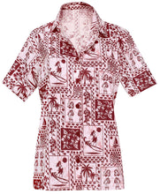 Load image into Gallery viewer, Ladies Hawaiian Shirt Tank Blouses Beach Top Casual Aloha Holiday Button Up