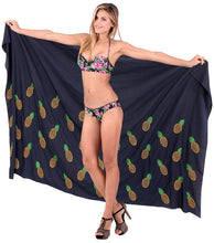 Load image into Gallery viewer, LA LEELA Women Beachwear Sarong Bikini Cover up Wrap Dress Solid 1 ONE Size