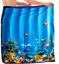 Load image into Gallery viewer, LA LEELA Swimwear Beachwear Bathing Suit Cover ups Mens Sarong Wrap Pareo Printed