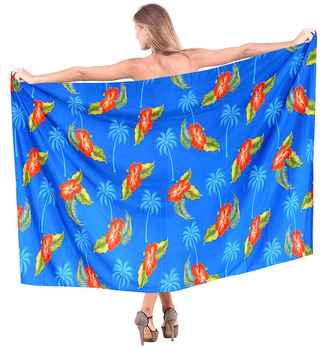 LA LEELA Women Beachwear Bikini Wrap Cover up Swimwear Bathing Suit 9 Plus Size