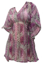 Load image into Gallery viewer, la-leela-chiffon-printed-swim-tunic-cover-ups-osfm-8-14-m-l-purple_6185