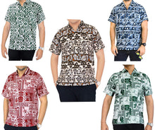 Load image into Gallery viewer, la-leela-shirt-casual-button-down-short-sleeve-beach-shirt-men-aloha-pocket-53