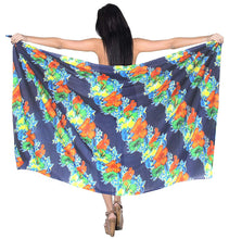 Load image into Gallery viewer, LA LEELA Women Beach Bikini Sarong Cover up Wrap Skirt Dress Printed 22 ONE Size
