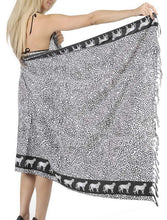 Load image into Gallery viewer, la-leela-women-beachwear-bikini-cover-up-wrap-dress-swimwear-sarong-20-one-size