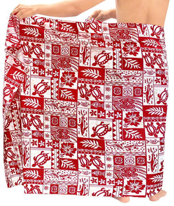 LA LEELA Beach Wear Mens Sarong Pareo Wrap Cover upss Bathing Suit Beach Towel Swimming