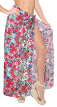 Cargar imagen en el visor de la galería, LA LEELA Women Bikini Cover up Wrap Dress Swimwear Sarong Digital Plus Size