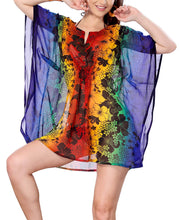 Load image into Gallery viewer, LA LEELA Bikini Swimwear Swimsuit Beach Cover ups Women Summer Dress Printed