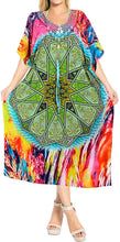 Load image into Gallery viewer, LA LEELA Digital Women&#39;s Kaftan Kimono Nightgown Beachwear Cover up Dress