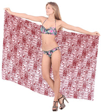 Load image into Gallery viewer, LA LEELA Beachwear Bikini Cover up Bathing Suit Wrap Pareo Women 18 ONE Size