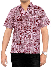 Load image into Gallery viewer, LA LEELA Shirt Casual Button Down Short Sleeve Beach Shirt Men Aloha Pocket 14