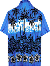 Load image into Gallery viewer, LA LEELA Shirt Casual Button Down Short Sleeve Beach Shirt Men Aloha Pocket 167