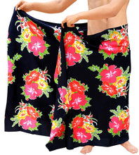Load image into Gallery viewer, LA LEELA Beach Wear Mens Sarong Pareo Wrap Cover upss Bathing Suit Beach Towel Swimming