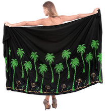 Load image into Gallery viewer, LA LEELA Women&#39;s Bikini Wrap Cover up Swimsuit Dress Sarong Solid 15 ONE Size