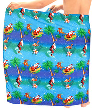 Cargar imagen en el visor de la galería, LA LEELA Men Sarong Swimwear Pareo Cover ups Beach Wrap Bathing Hawaiian