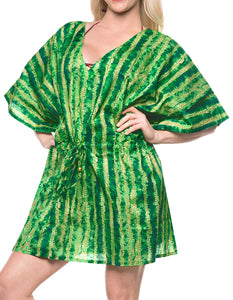LA LEELA Bikini wear Swimsuit Beach Cardigan Cover-ups Women Dress Digital