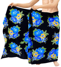 Load image into Gallery viewer, LA LEELA Beach Wear Mens Sarong Pareo Wrap Cover upss Bathing Suit Beach Towel Swimming