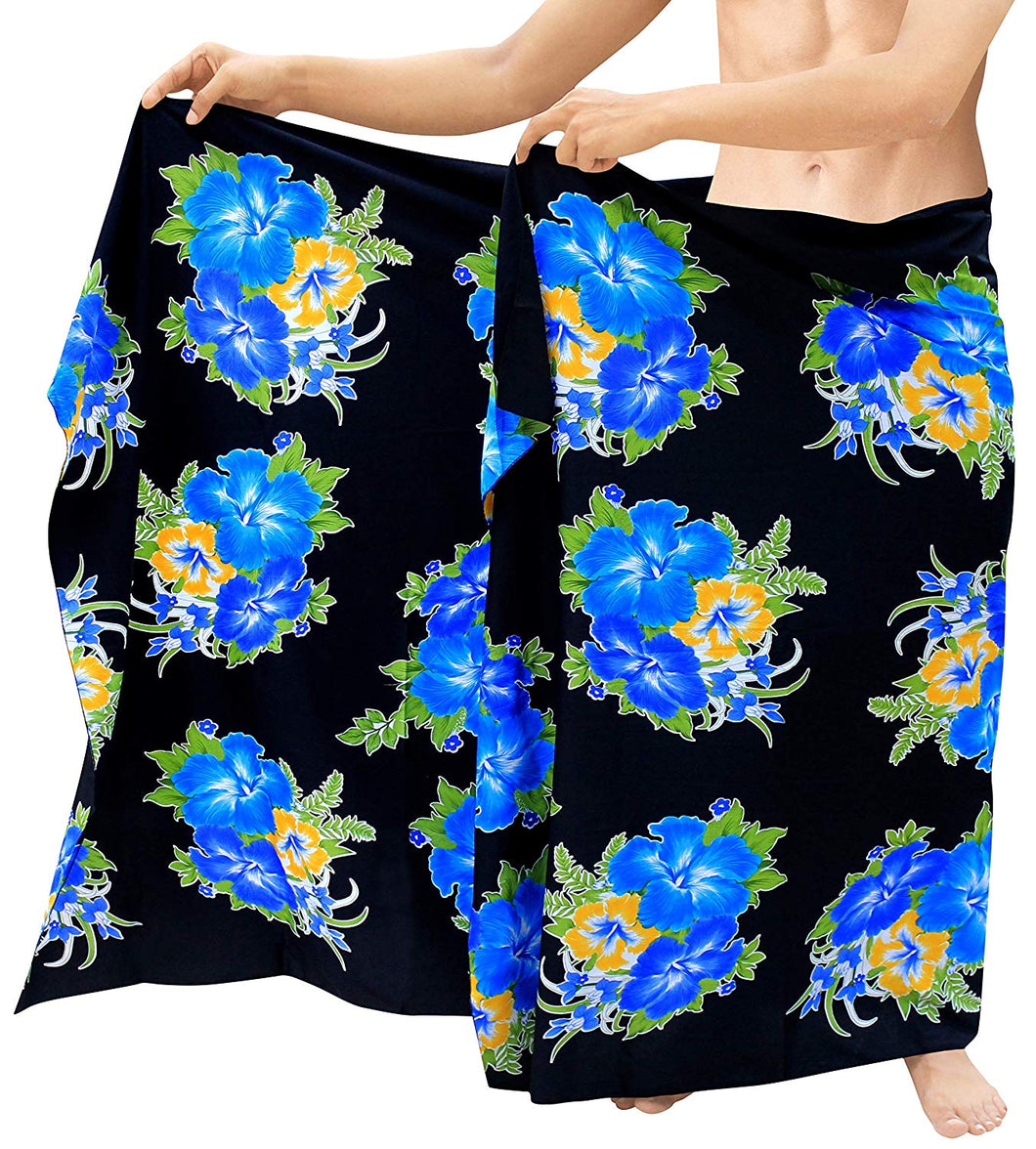 LA LEELA Beach Wear Mens Sarong Pareo Wrap Cover upss Bathing Suit Beach Towel Swimming