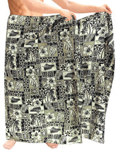 Load image into Gallery viewer, LA LEELA Beach Wear Mens Sarong Pareo Wrap Cover upss Bathing Suit Beach Towel Swimming