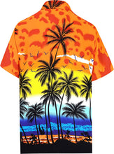 Load image into Gallery viewer, LA LEELA Shirt Casual Button Down Short Sleeve Beach Hawaiian Shirt Men
