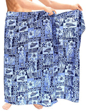 Load image into Gallery viewer, LA LEELA Bathing Suit Swimwear Cover ups Beachwear Wrap Mens Sarong Swimsuit Pareo Swim