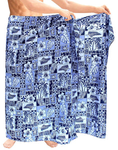 LA LEELA Bathing Suit Swimwear Cover ups Beachwear Wrap Mens Sarong Swimsuit Pareo Swim