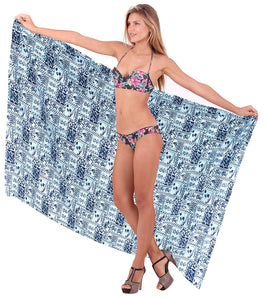 LA LEELA Women Beachwear Bikini Wrap Cover up Swimwear Bathing Suit 16 ONE Size