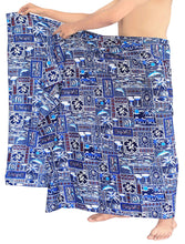 Load image into Gallery viewer, LA LEELA Beach Wear Mens Sarong Pareo Wrap Cover upss Bathing Suit Beach Towel Swimming