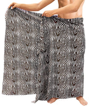 Load image into Gallery viewer, LA LEELA Beach Wear Mens Sarong Pareo Wrap Cover upss Bathing Suit Beach Towel Swimming