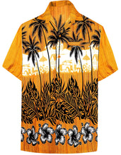 Load image into Gallery viewer, LA LEELA Shirt Casual Button Down Short Sleeve Beach Shirt Men Aloha Pocket 167