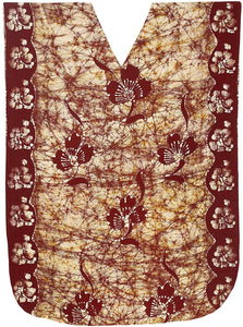LA LEELA Cotton Batik 09 Women's Kaftan Style Nightgown Cover up Dress Suit