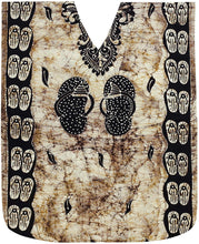 Load image into Gallery viewer, LA LEELA Cotton Batik 09 Women&#39;s Kaftan Style Nightgown Cover up Dress Suit